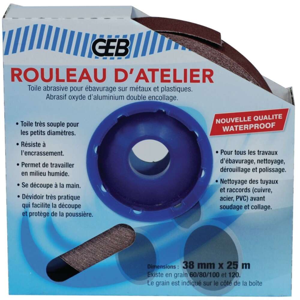 Image du produit ROULEAU D'ATELIER (TOILE EMERI) GRAIN 80